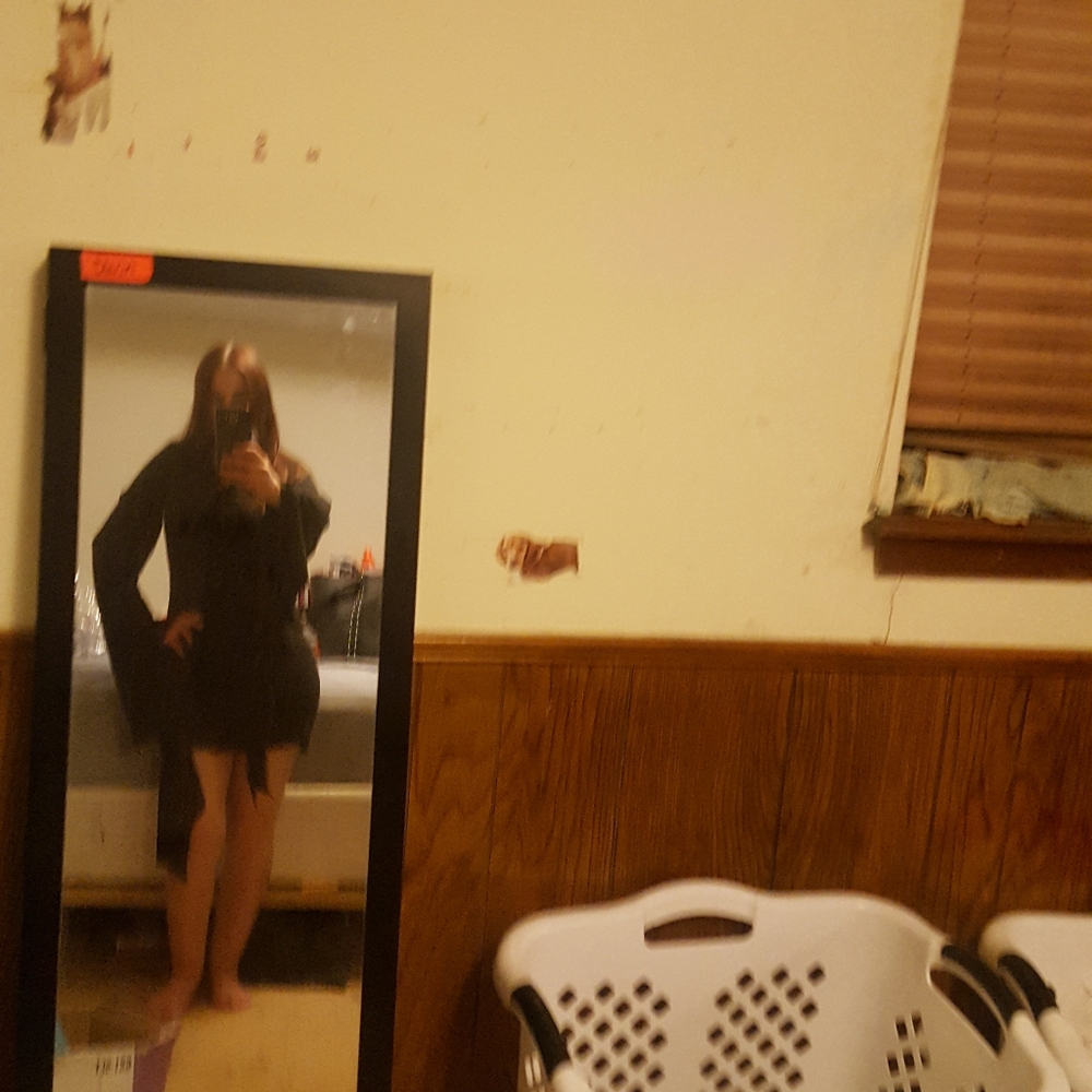 Bat sleeve dress